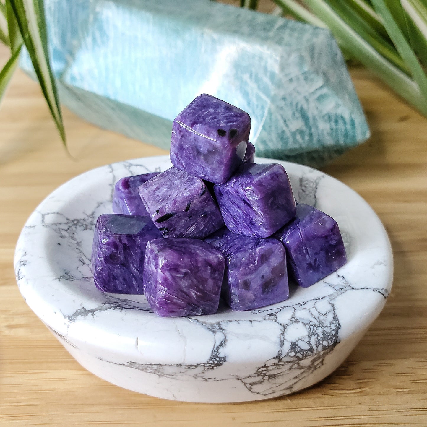 Charoite Cube