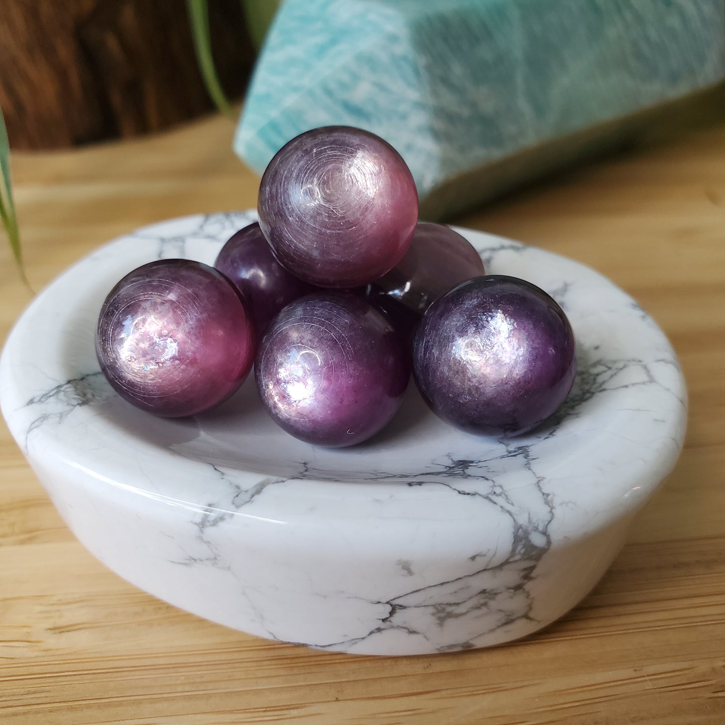 Gem Lepidolite Sphere
