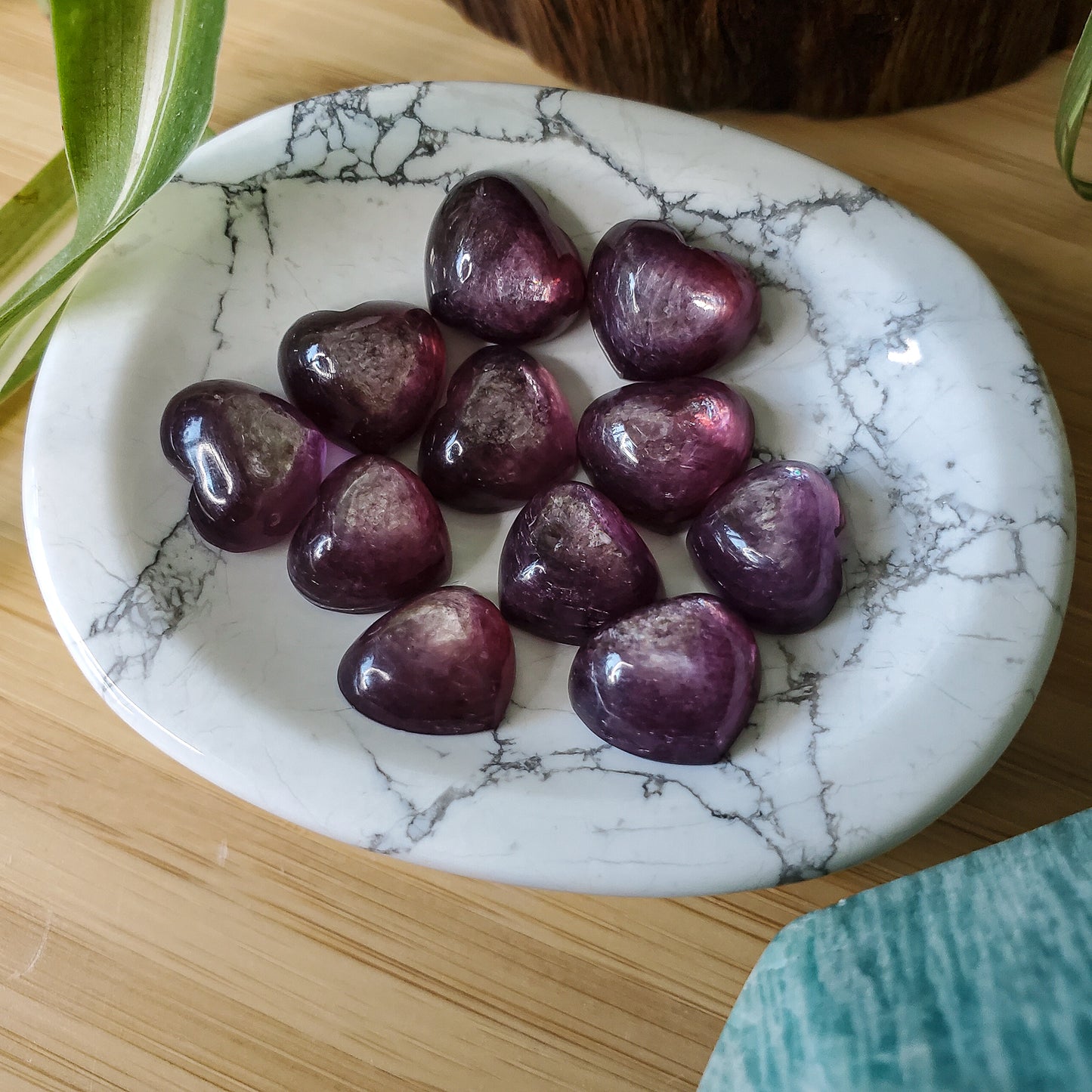 Gem Lepidolite Heart