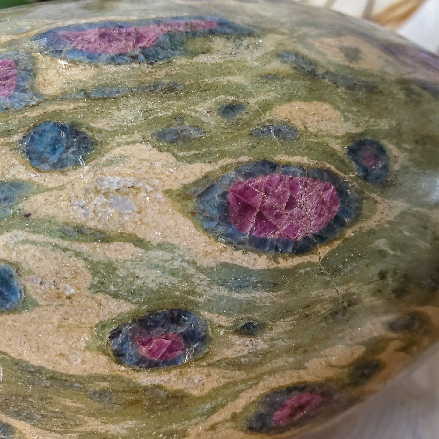 Ruby In Kyanite and Fuchsite Shiva Lingam