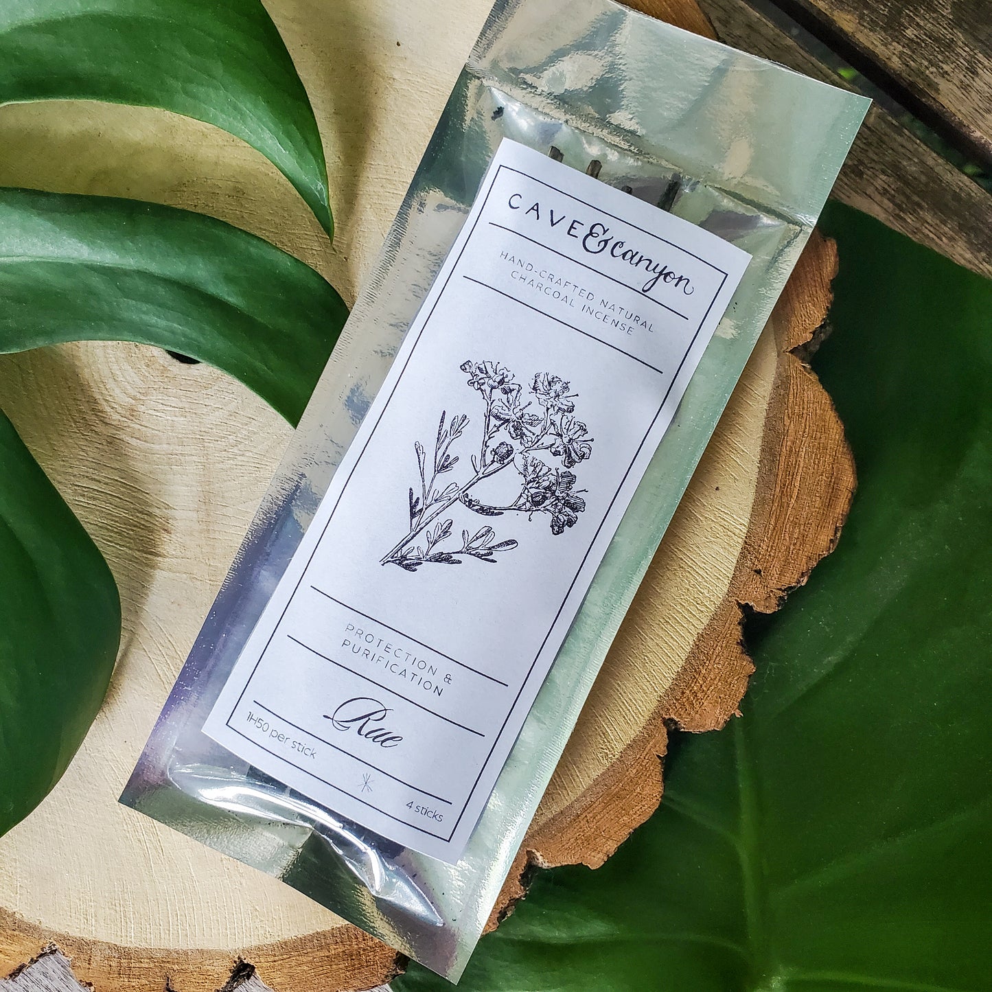 Rue Hand-rolled Charcoal Incense Sticks
