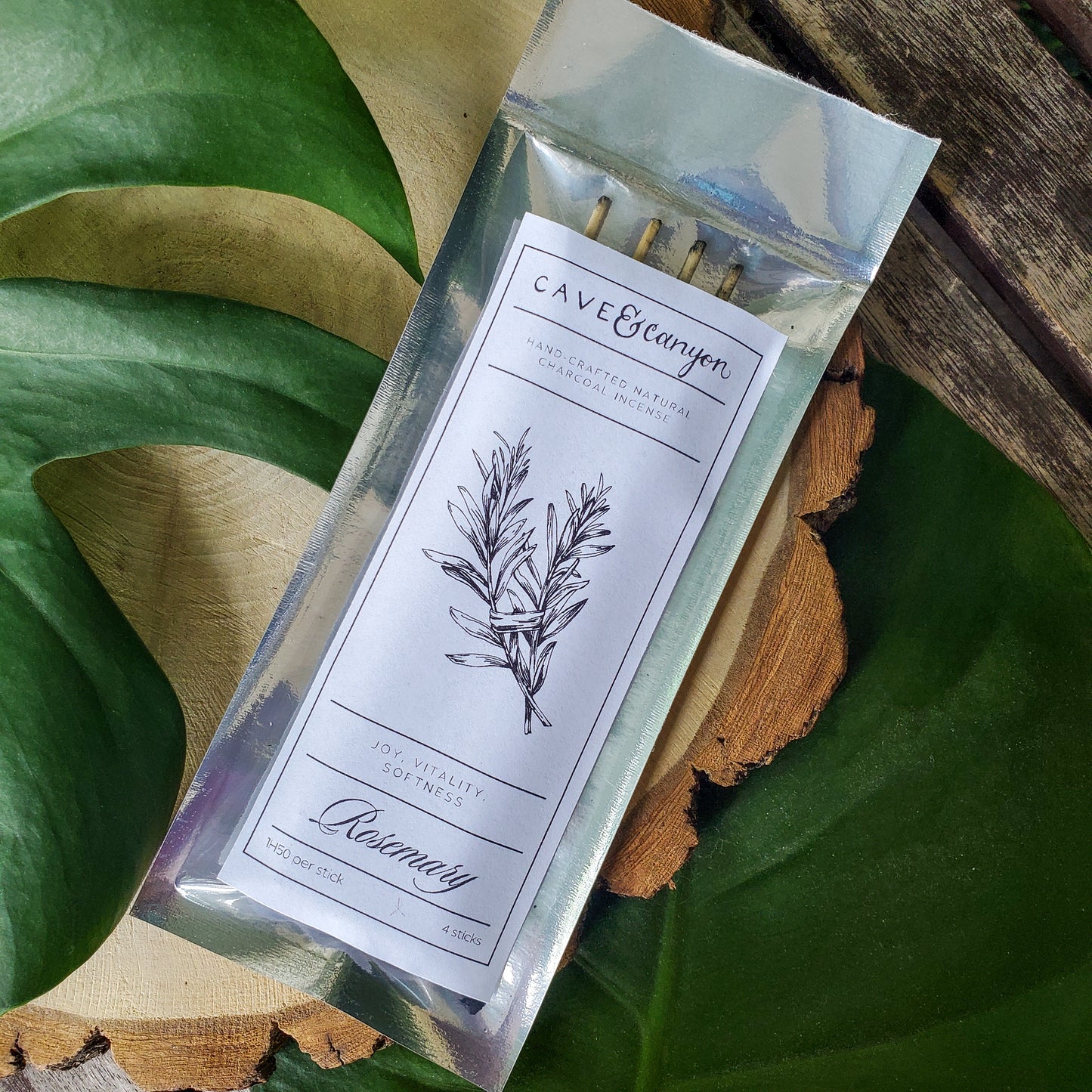 Rosemary Hand-rolled Charcoal Incense Sticks