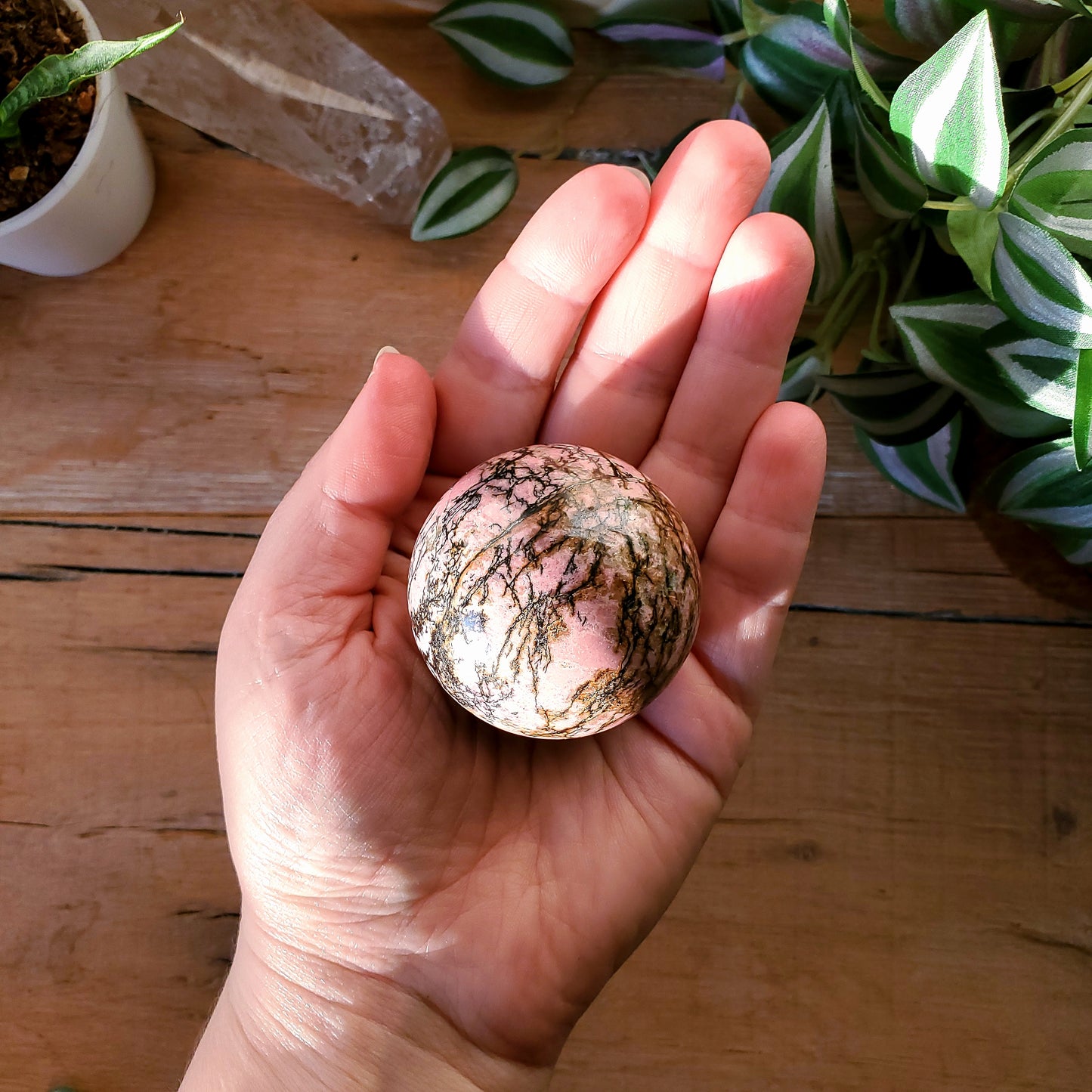 Rhodonite Sphere