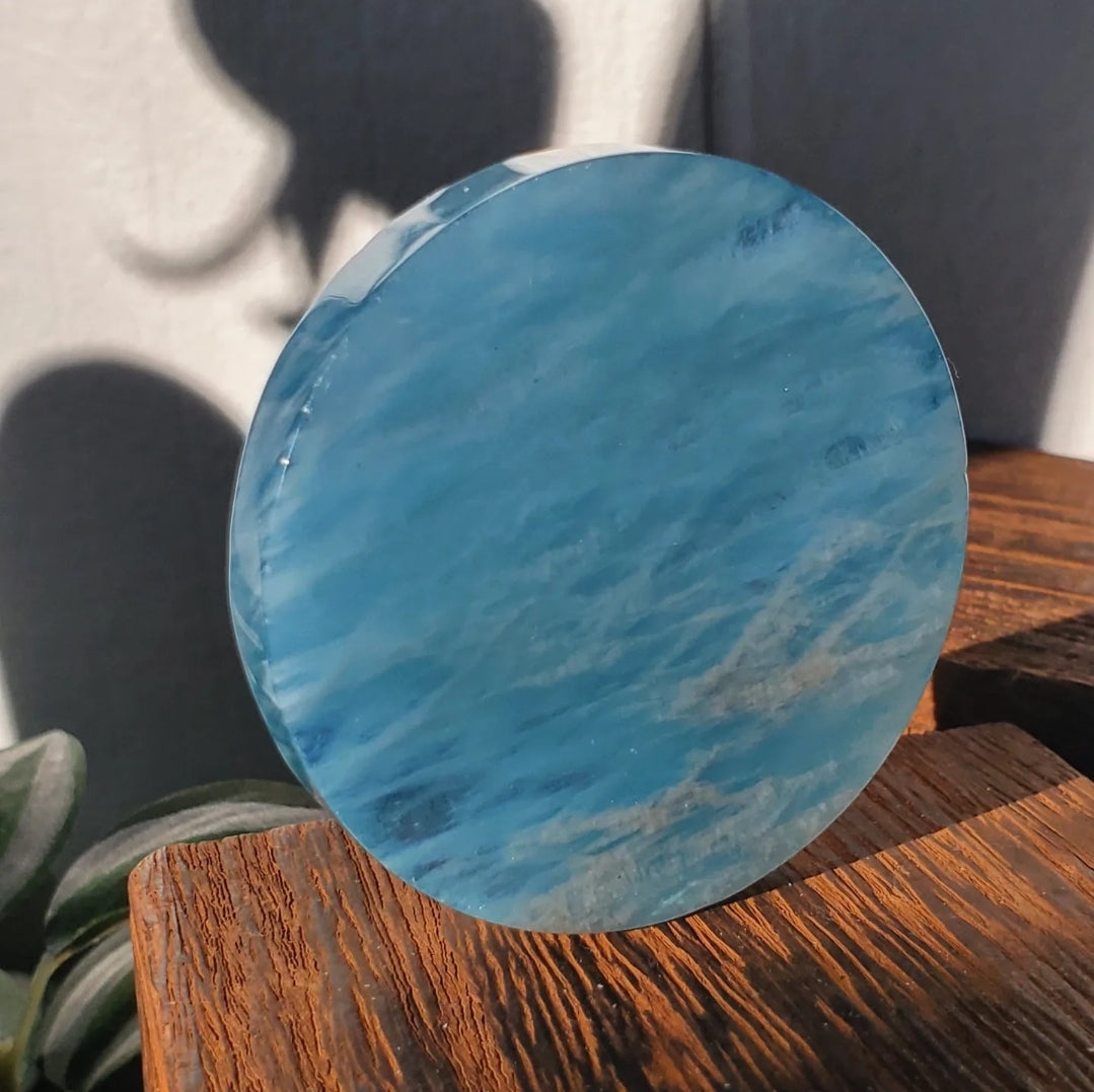 Aquamarine Disc #2 (Polished)