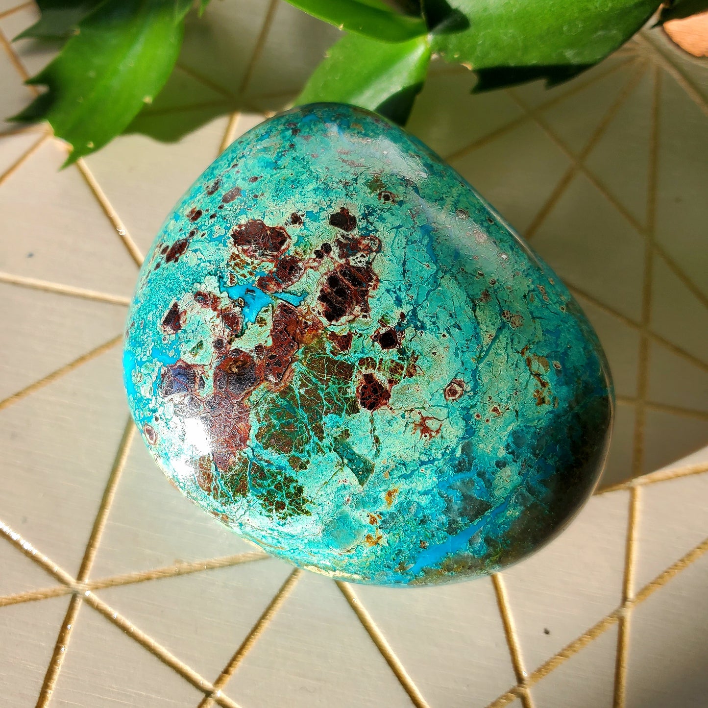 Chrysocolla Palmstone #2 (Peru)