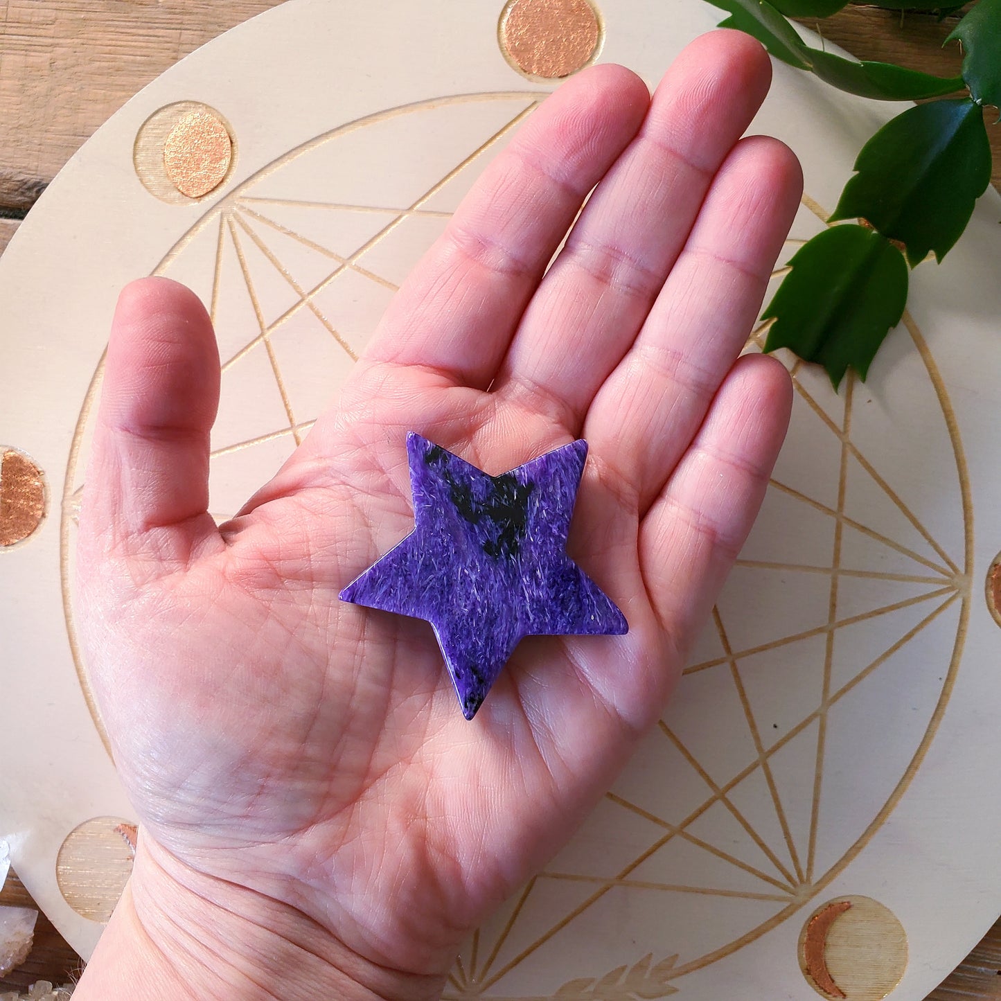 Charoite Star #2 (Polished) Russia