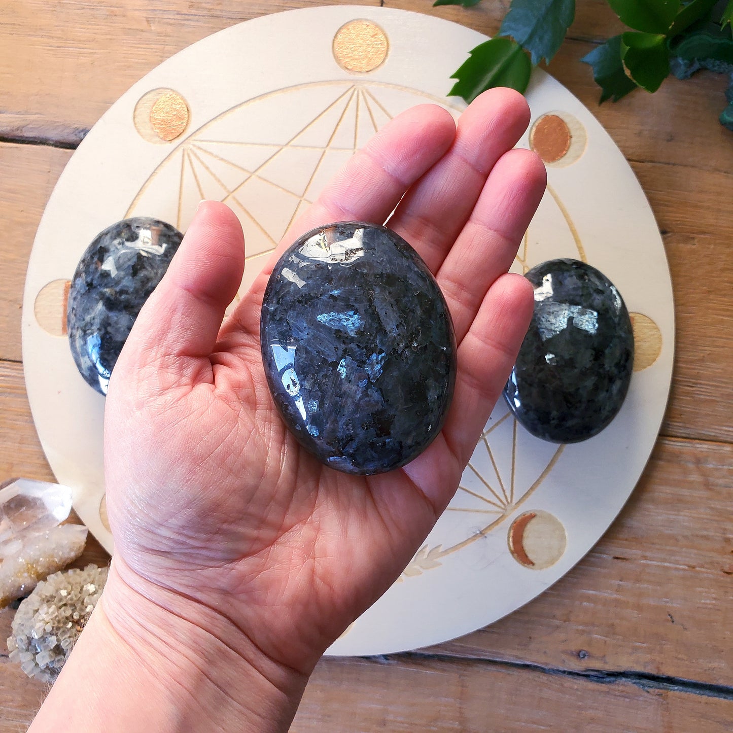 Larvikite Palmstones