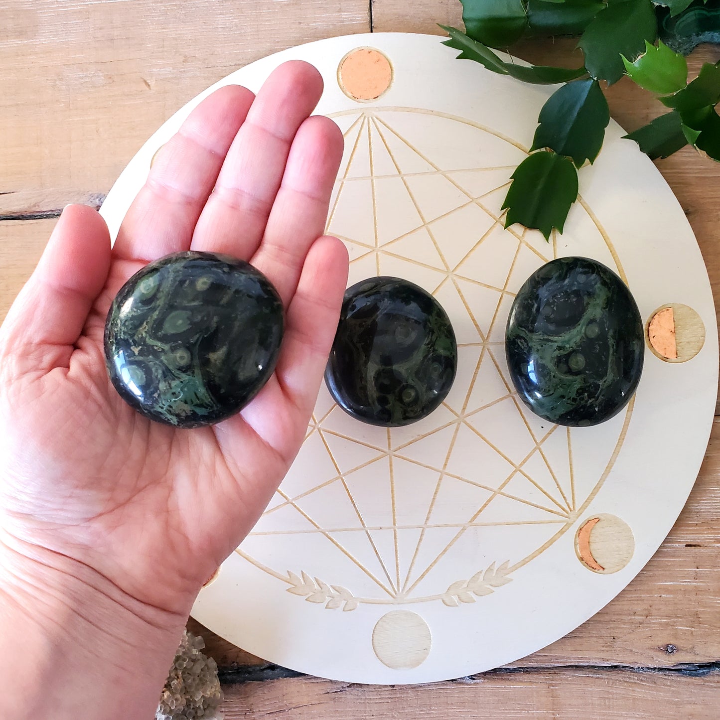 Kambaba Jasper Palmstones