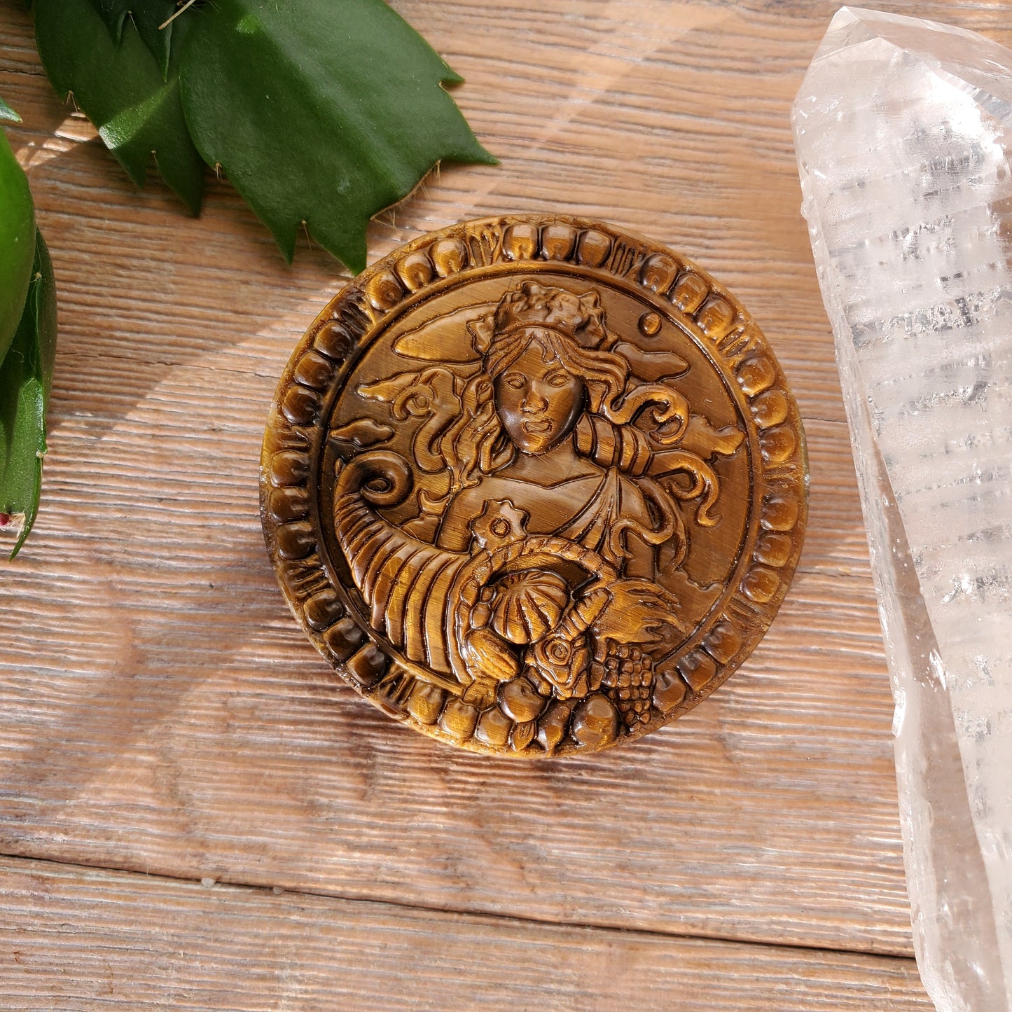 Tiger Eye Zodiac Medallions
