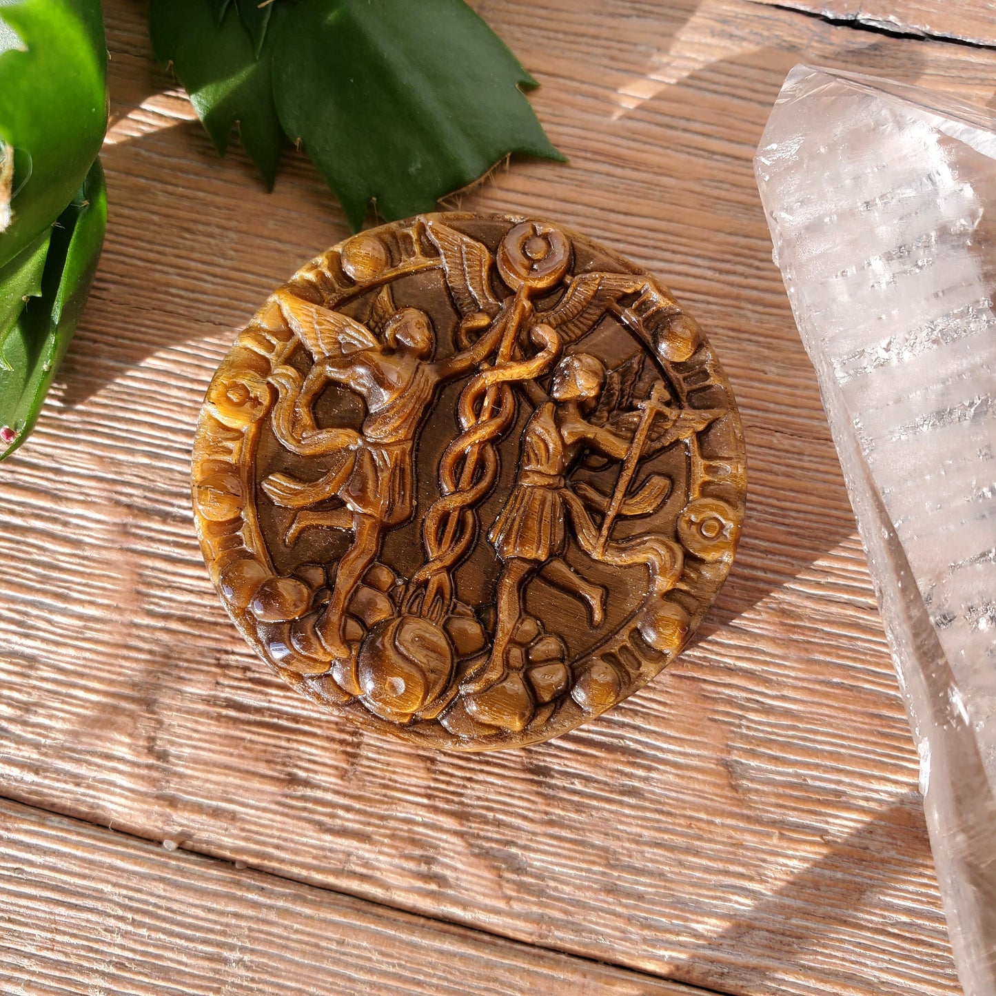 Tiger Eye Zodiac Medallions