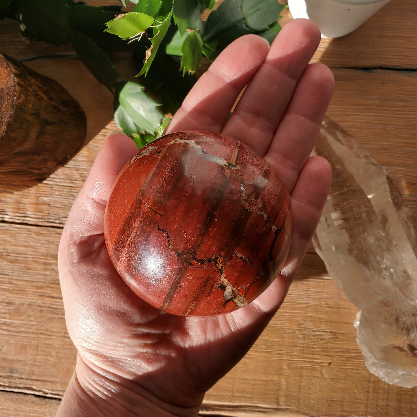 Red Jasper Jasper Freeform "Button"