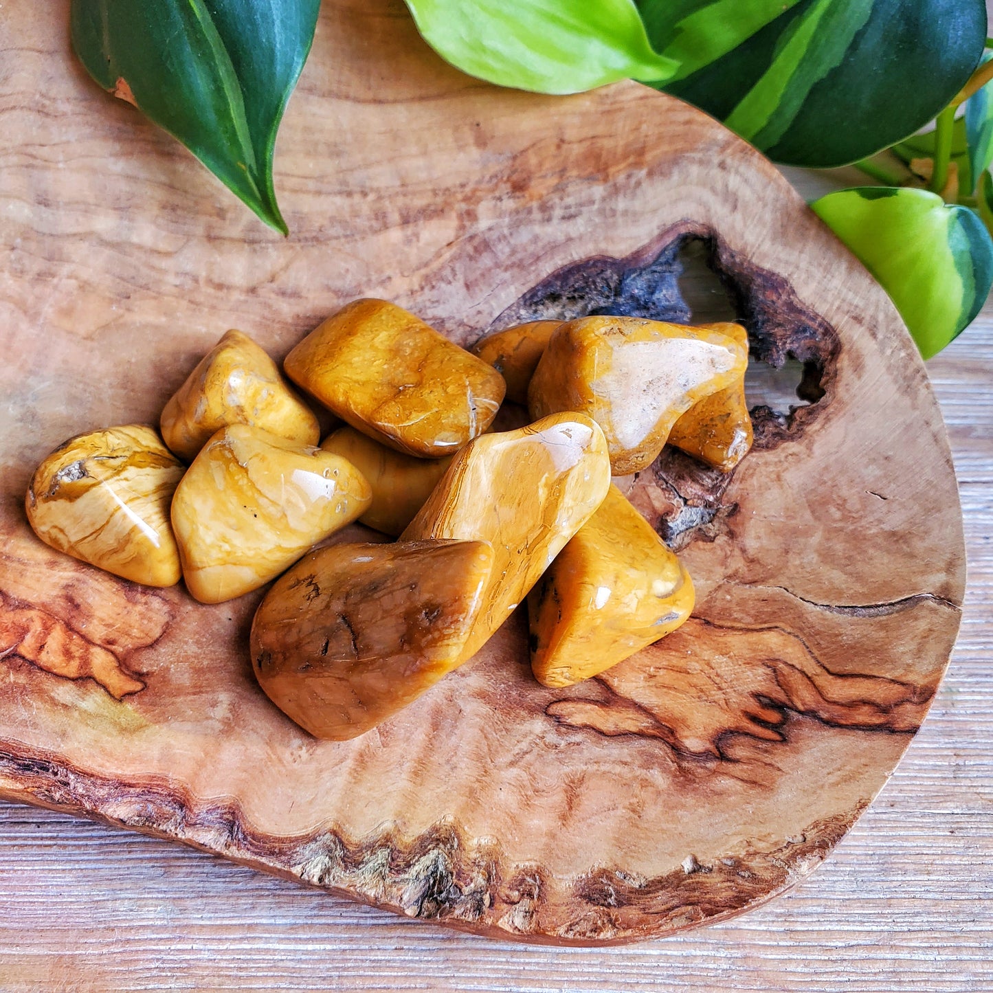 Yellow Jasper Tumbled Stone