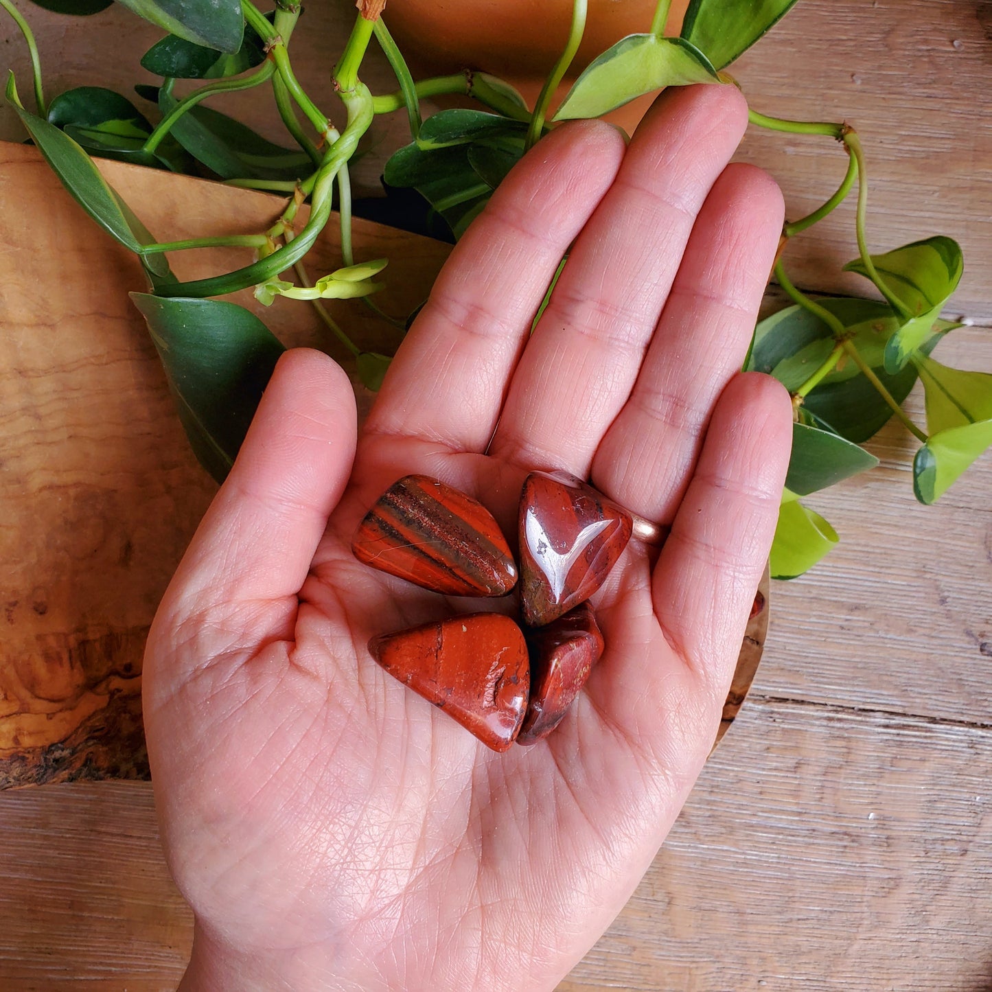 Flame Jasper Tumbled Stone - LG