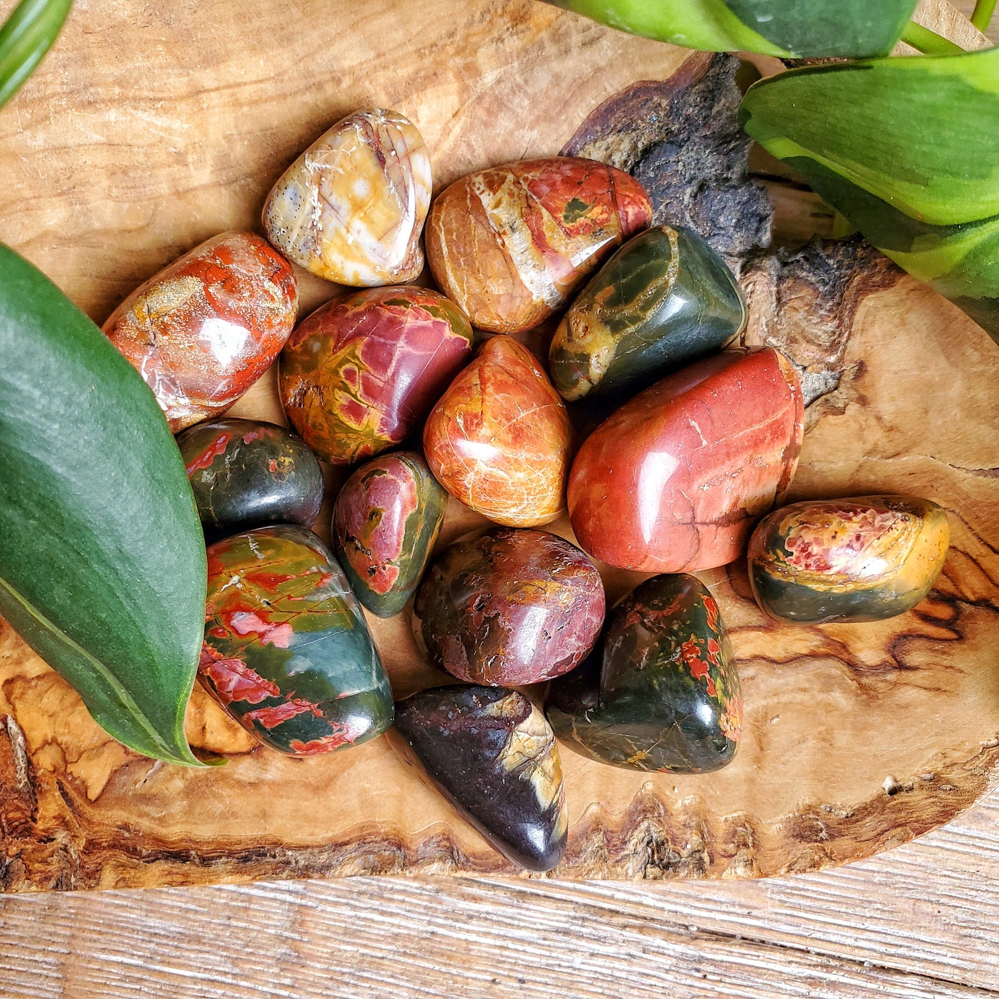 Multicolour Picasso Jasper Tumbled Stone