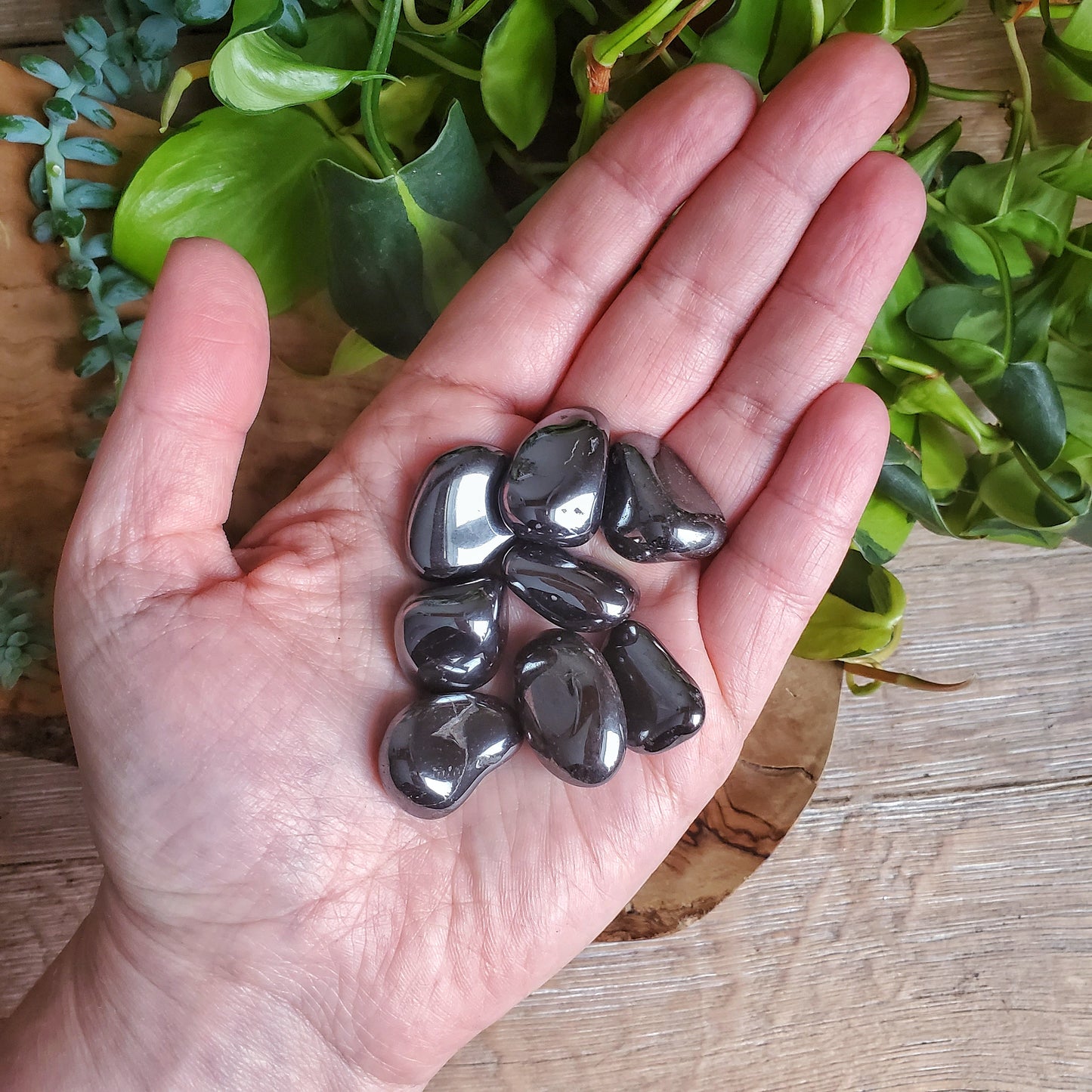 Hematite Tumbled Stone - M