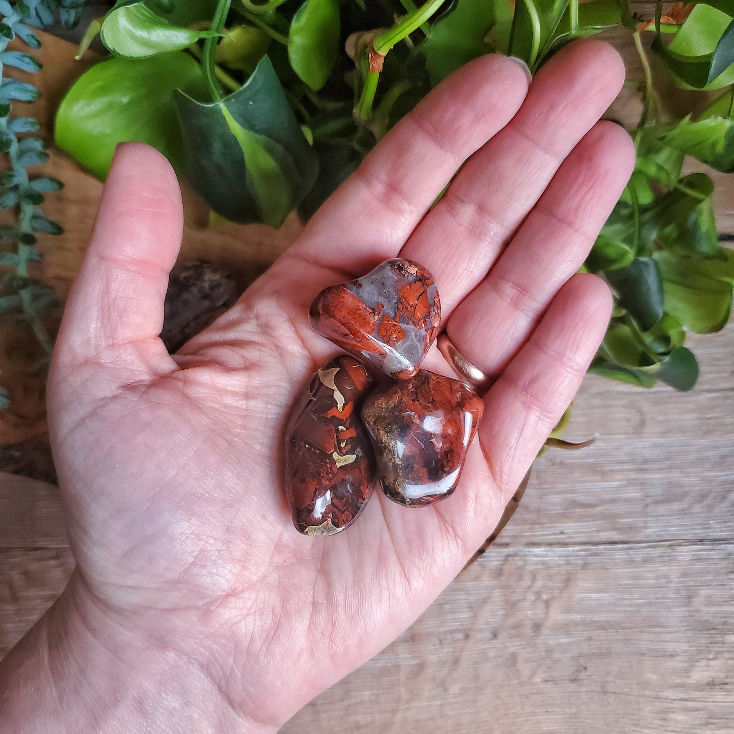 Brecciated Jasper Tumbled Stone - XL