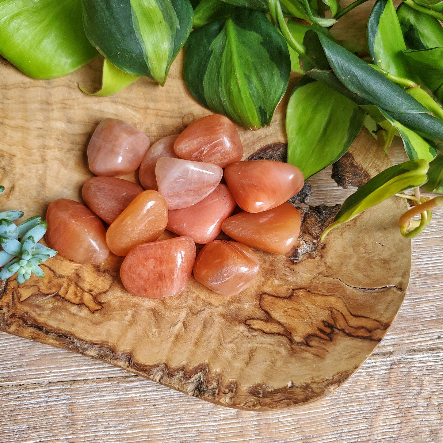Peach Quartz Tumbled Stones