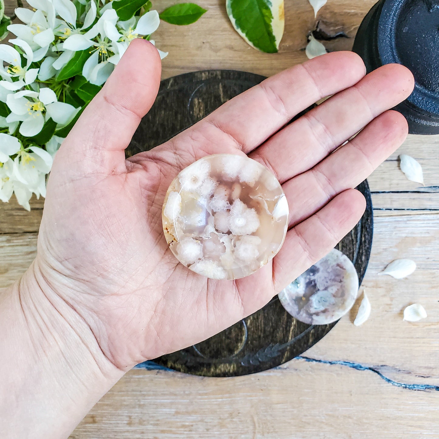 Cherry Blossom Agate Bowl