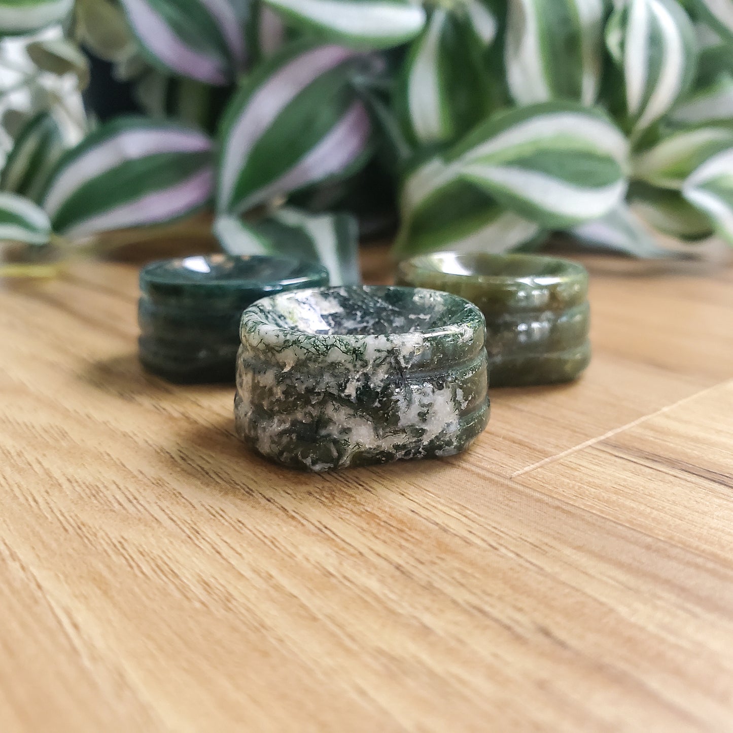 Moss Agate - Sphere Stands