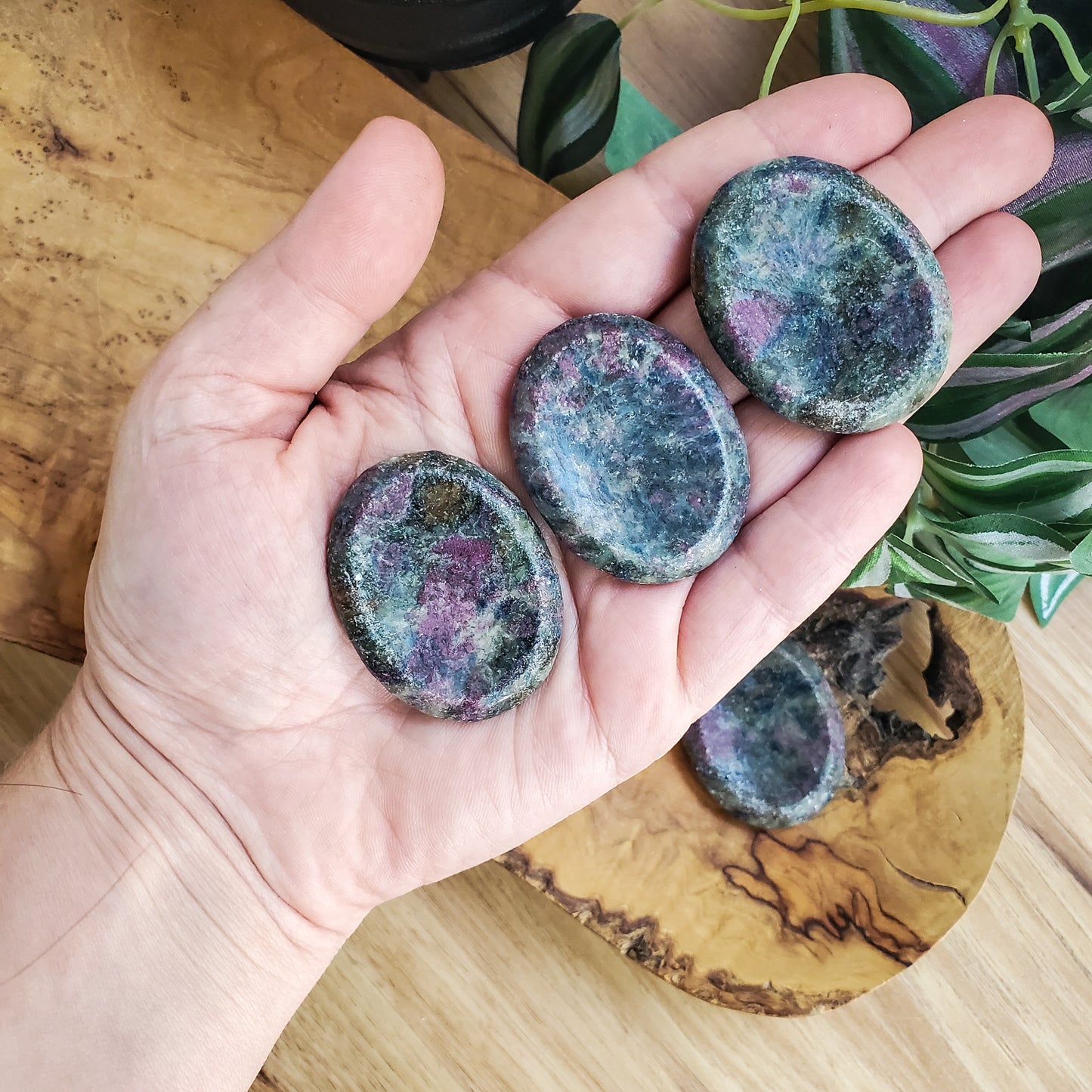 Ruby in Kyanite - Worry Stone - Polished