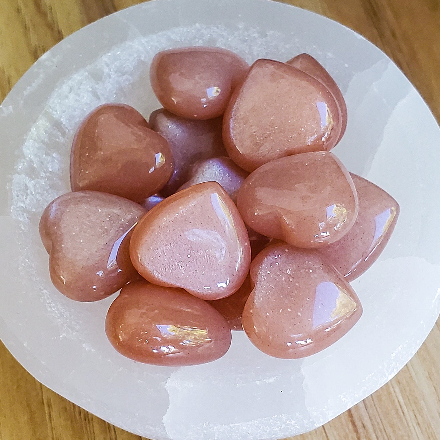 Heart - Peach Sunstone - Mini