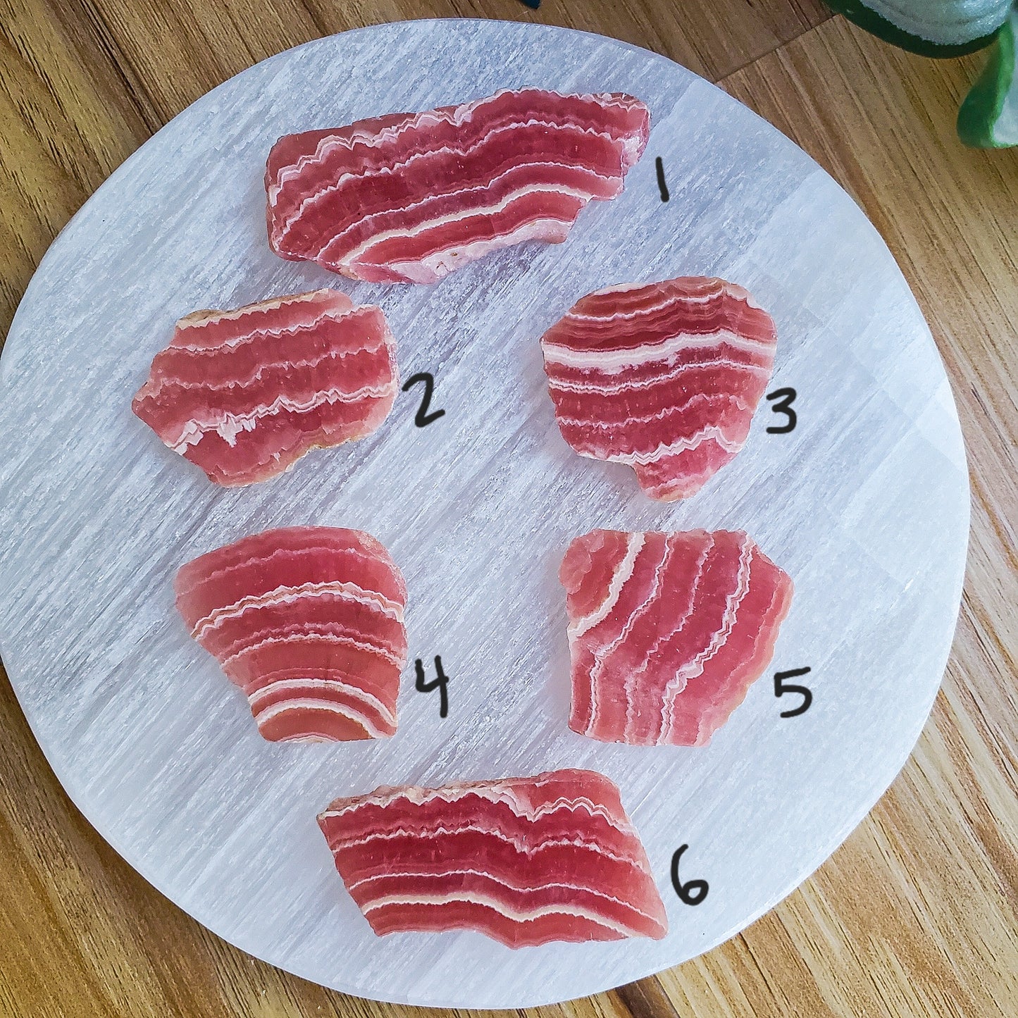 Rhodochrosite Slices