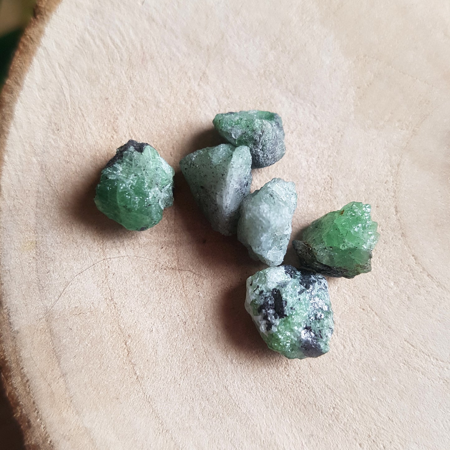 Tsavorite Garnet - Raw - 6 pack