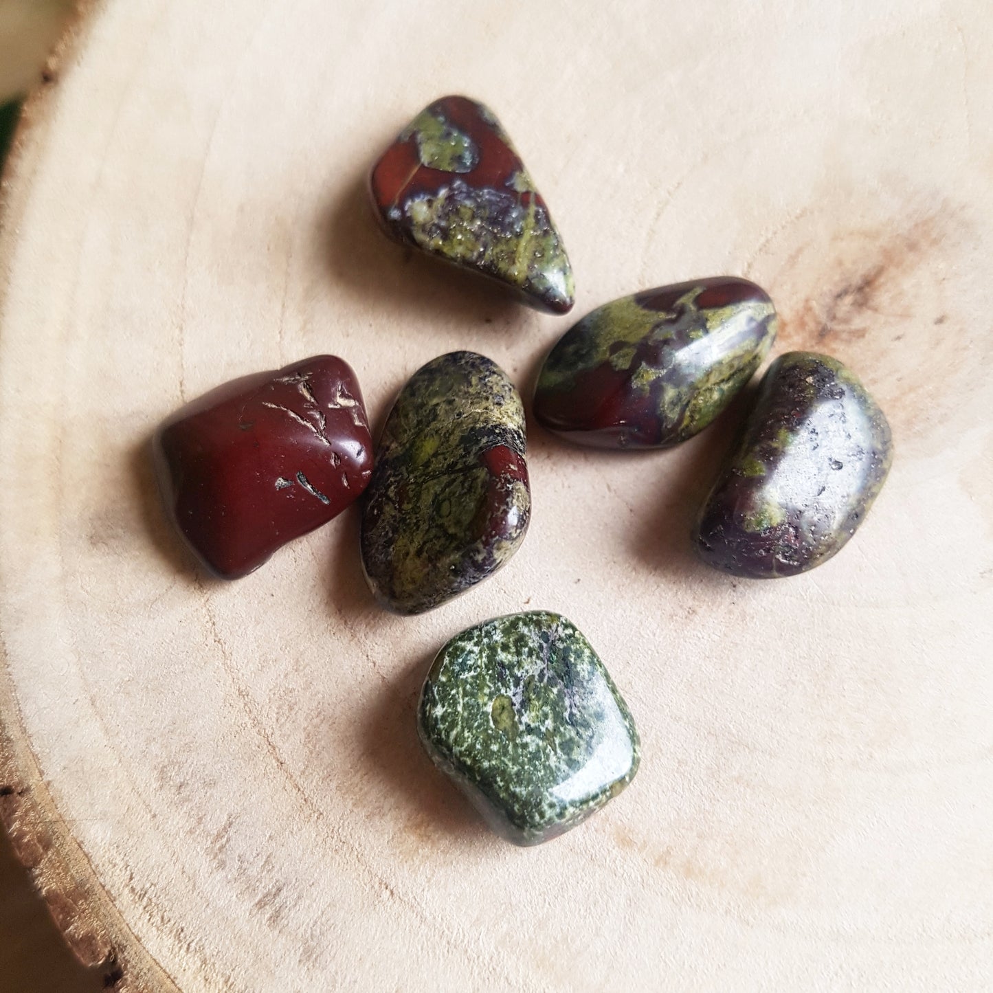 Dragon's Blood Jasper - Tumbled - 6 pack