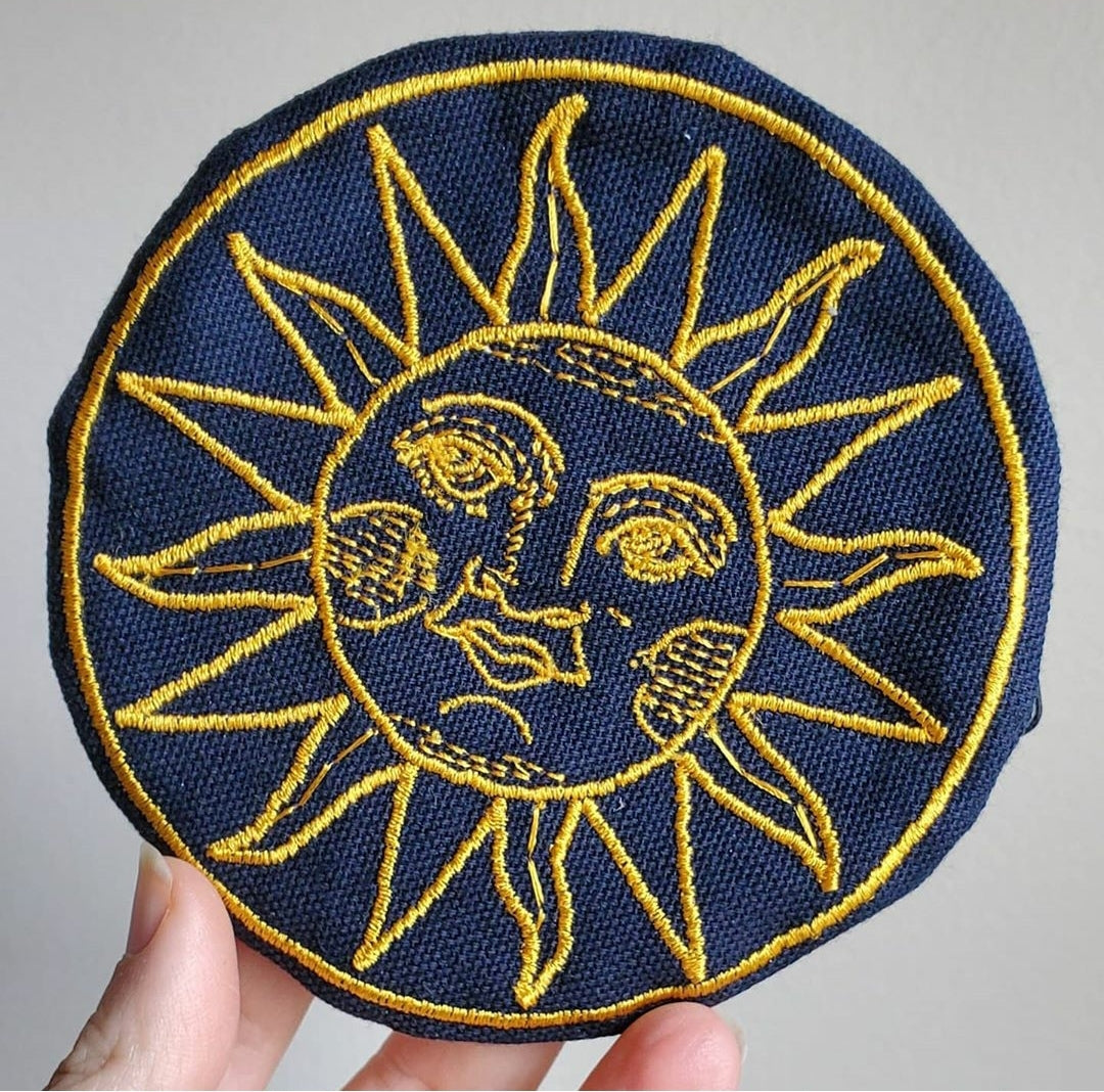 The Sun Crystal Grid Pouch