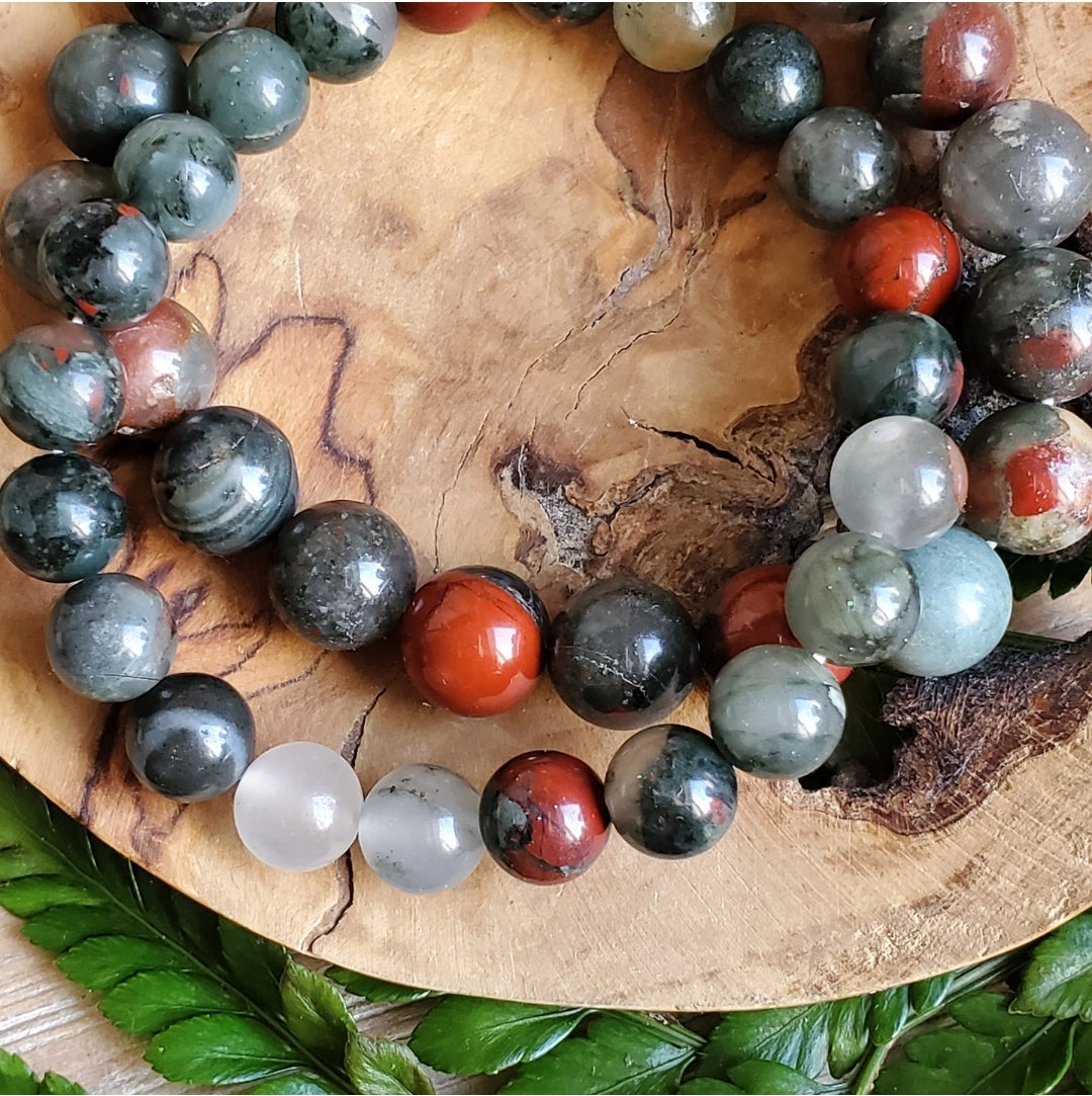 Seftonite / Bloodstone Bracelet