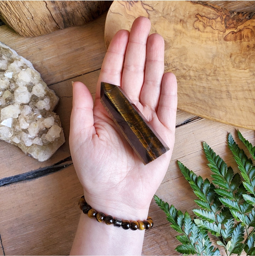 Tiger Eye and Hematite Bracelet