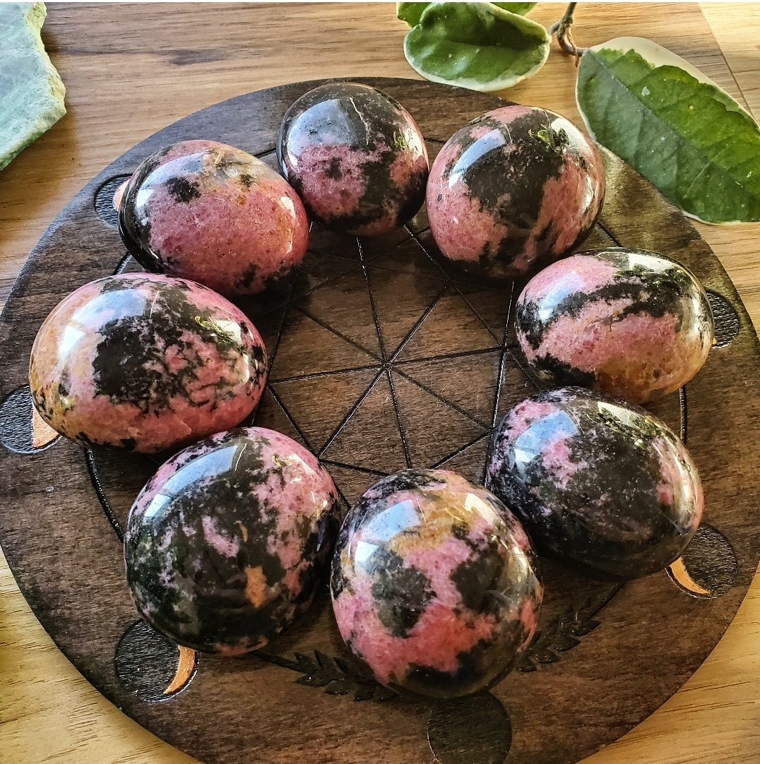 Rhodonite Palmstones - Polished