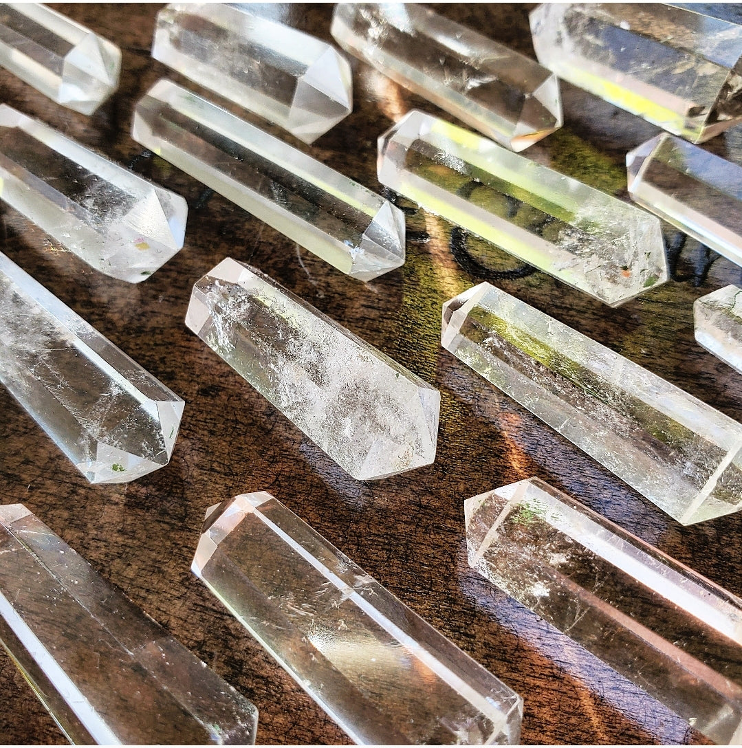 Double Terminated Quartz Points - Polished