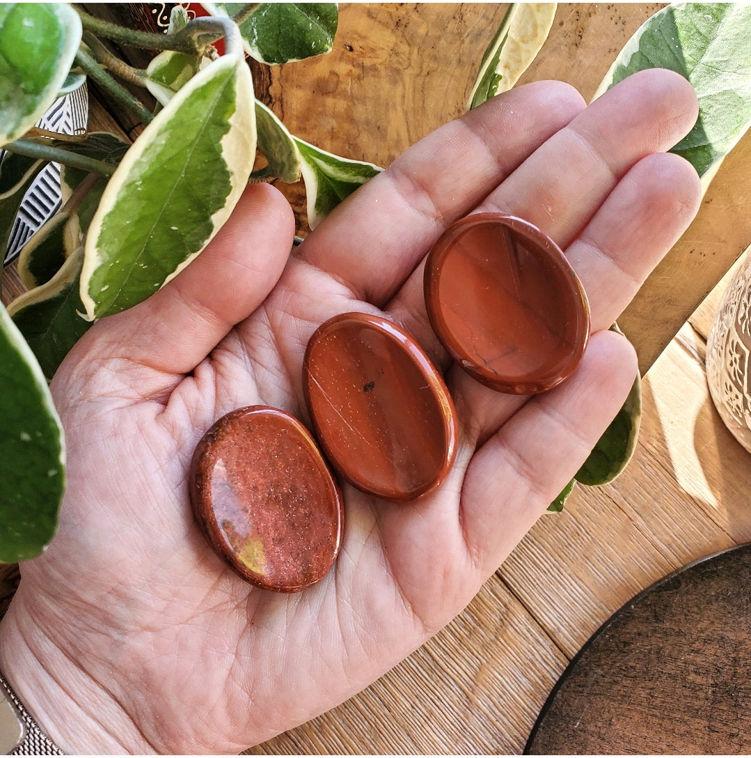 Red Jasper - Worry Stone - Polished