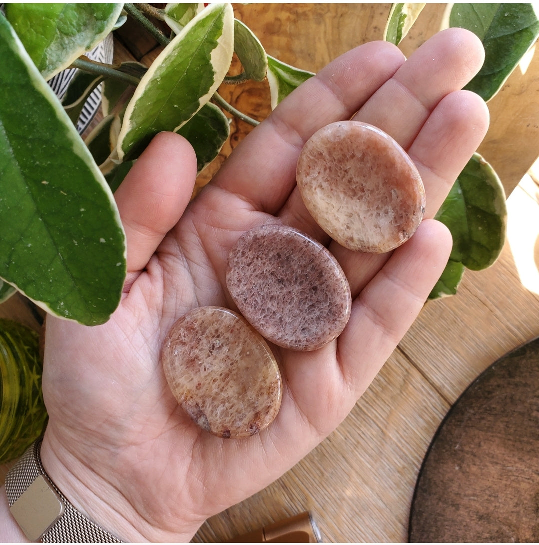 Peach Quartz - Worry Stone - Polished