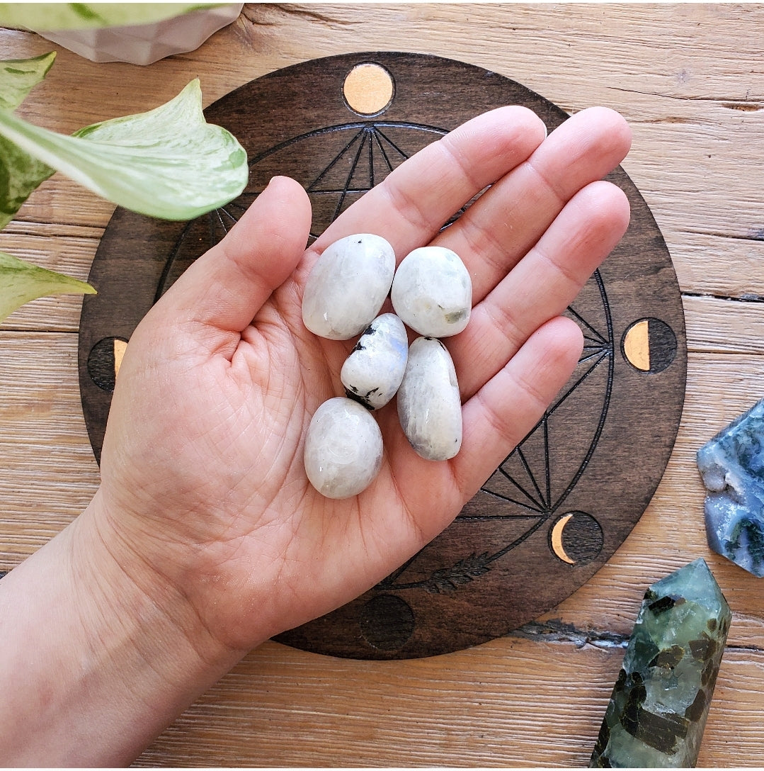 Rainbow Moonstone Tumbled