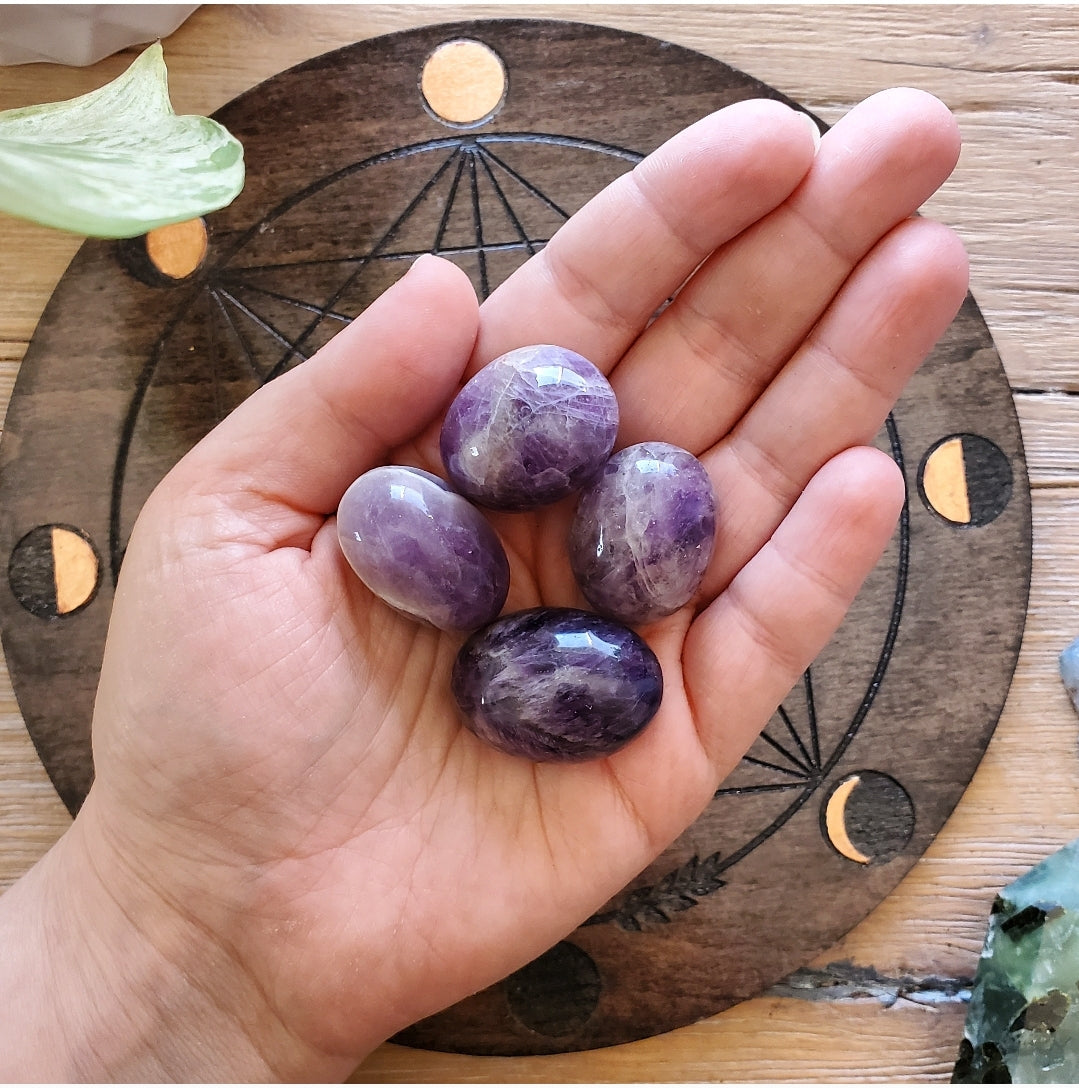 Amethyst Tumbled Stone (L) - Polished