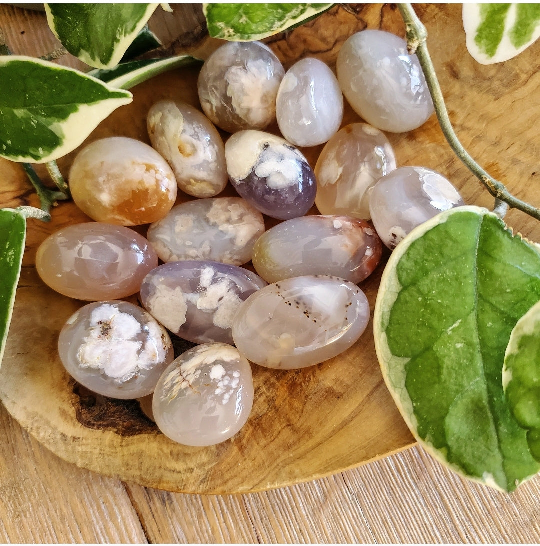 Cherry Blossom Agate Tumbled