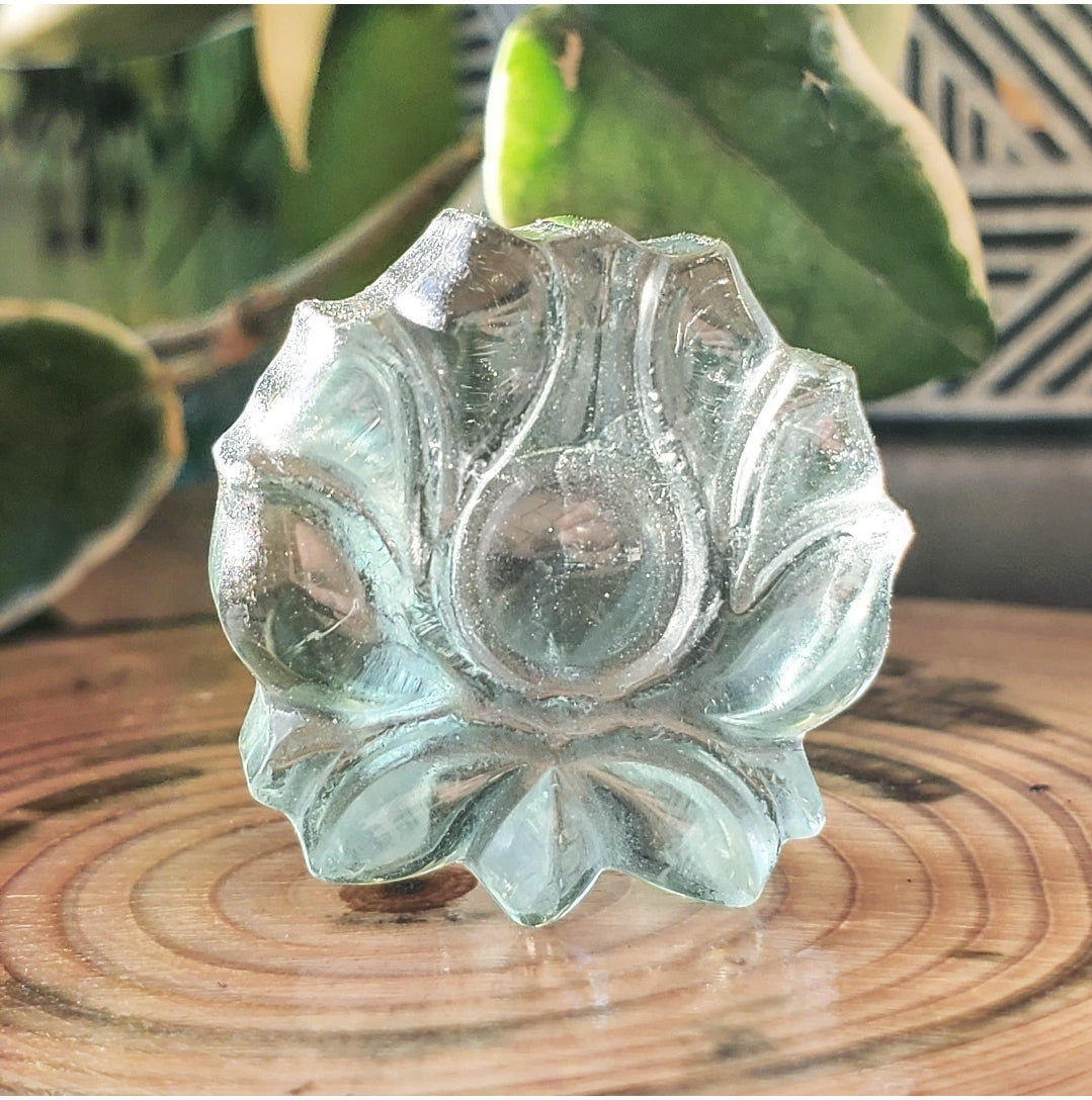 Fluorite Lotus Blossom - Carving
