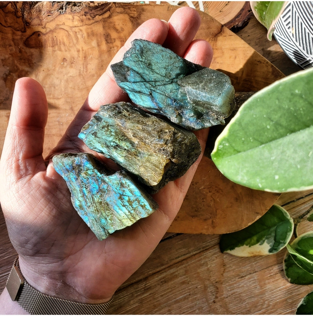 Raw Labradorite Chunks (Madagascar)