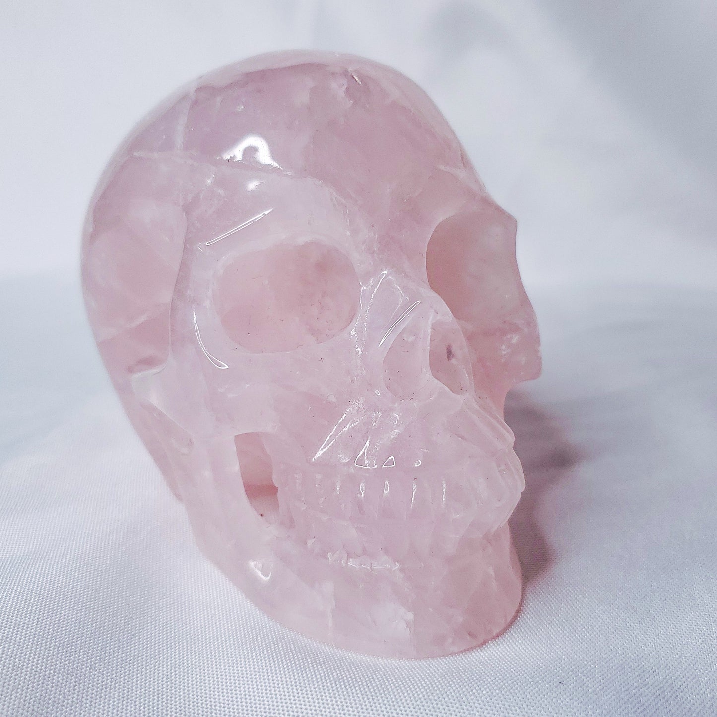 Rose Quartz Skull