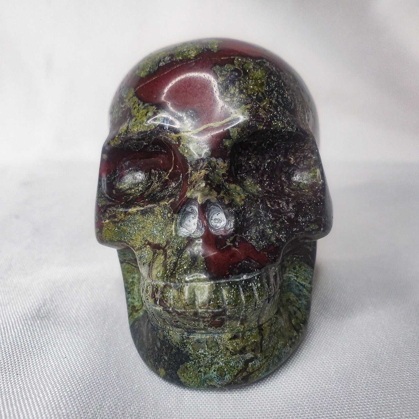 Dragon's Blood Jasper Skull