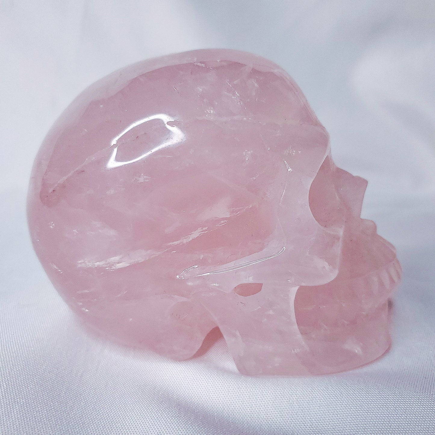 Rose Quartz Skull