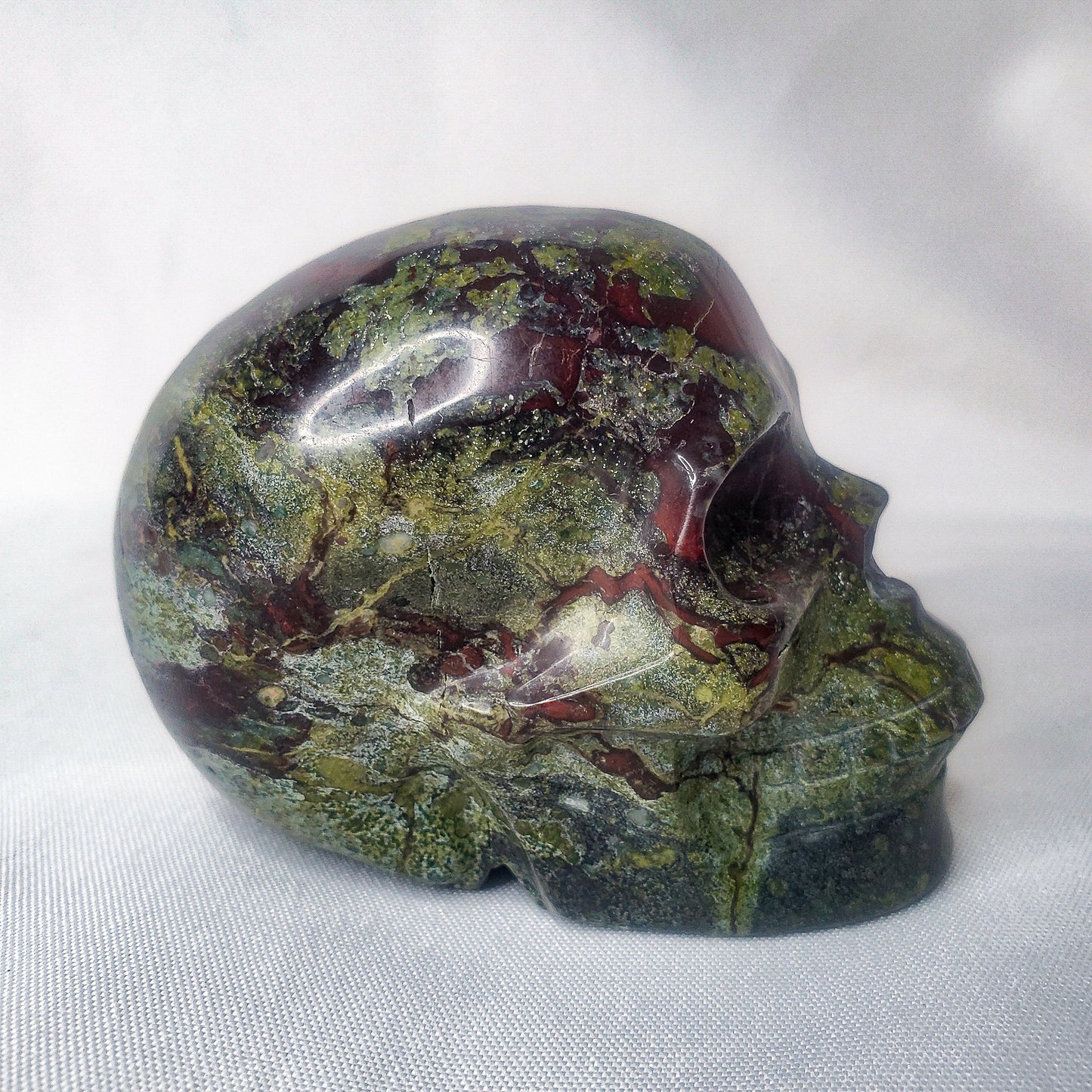 Dragon's Blood Jasper Skull