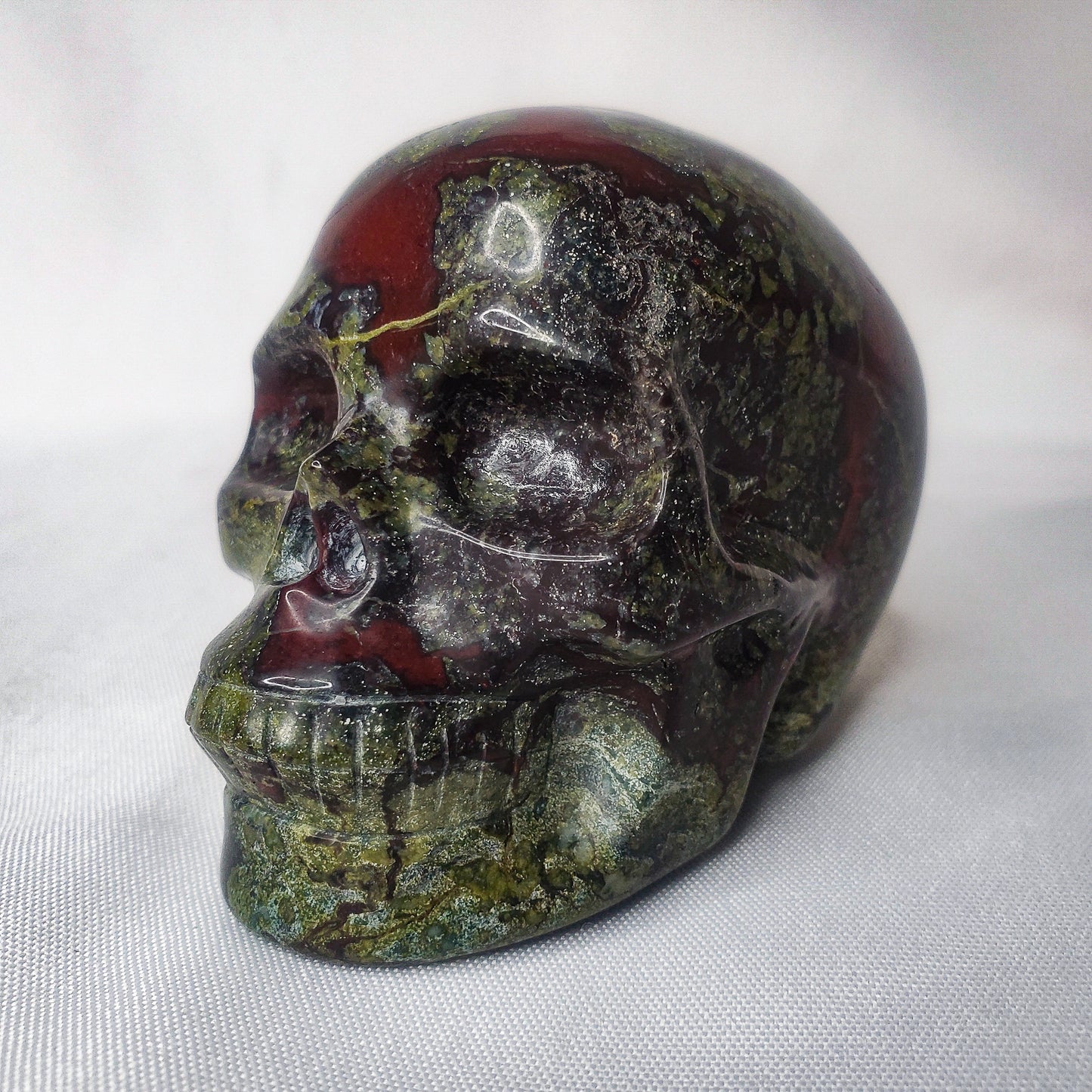 Dragon's Blood Jasper Skull