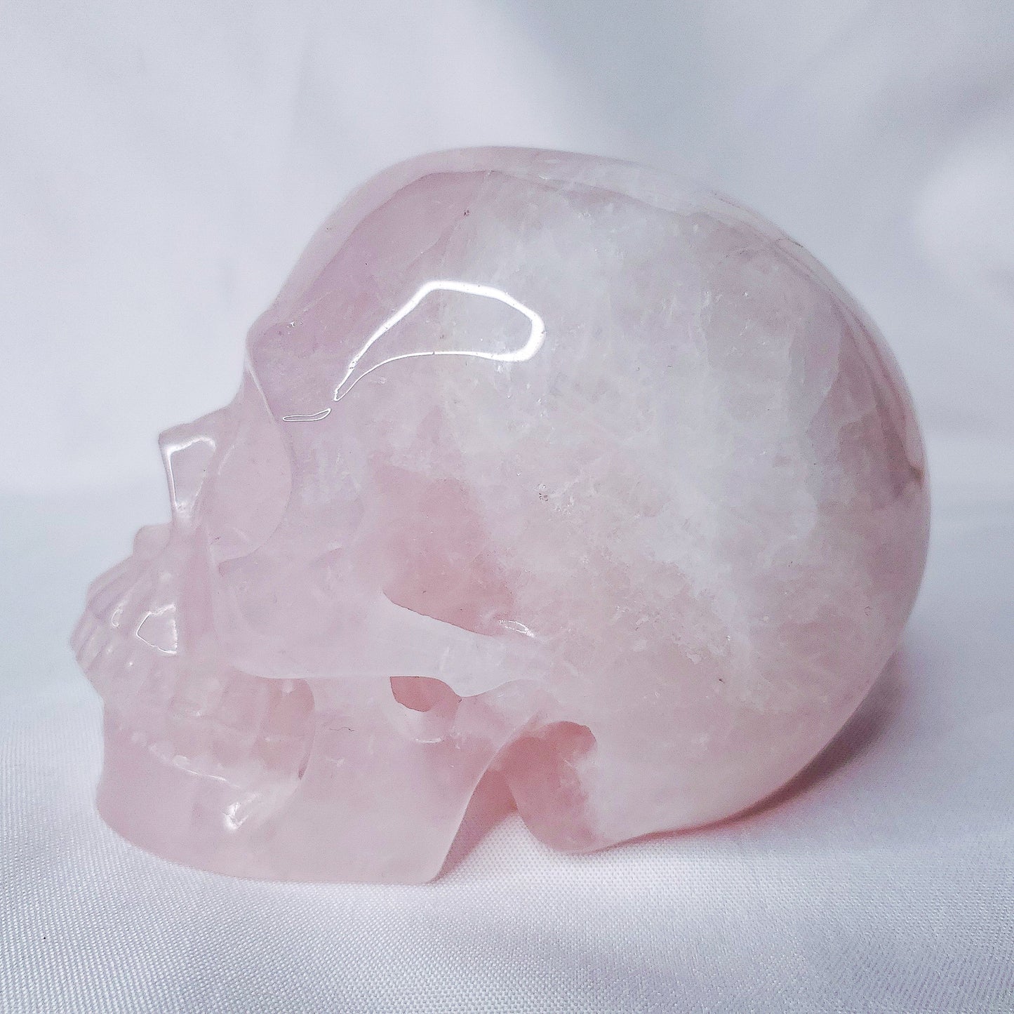 Rose Quartz Skull