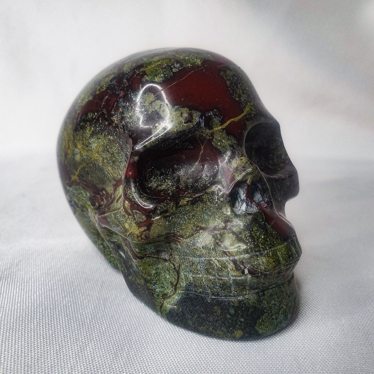 Dragon's Blood Jasper Skull