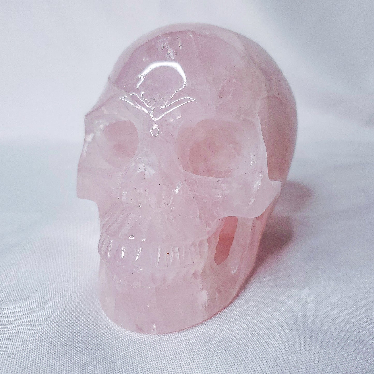 Rose Quartz Skull