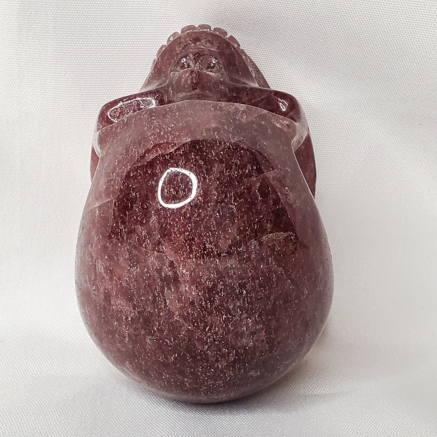 Strawberry Quartz Skull