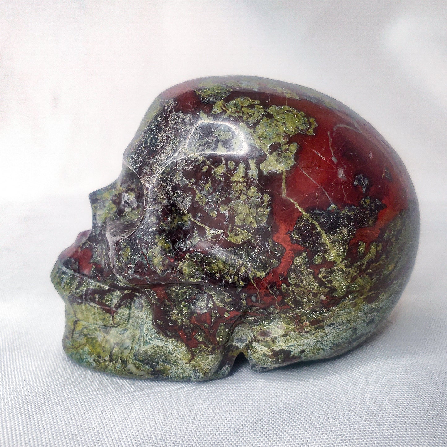 Dragon's Blood Jasper Skull